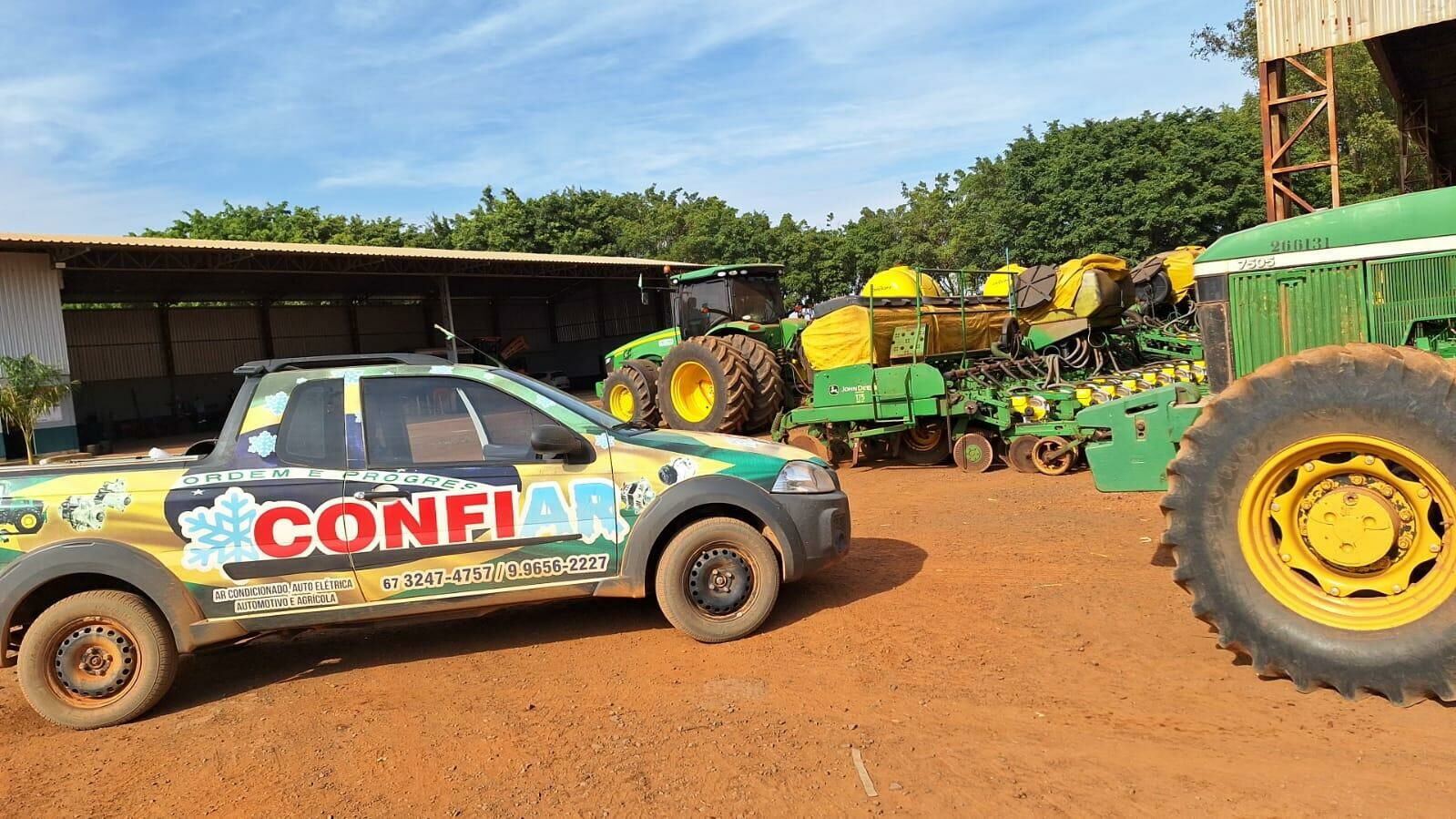 Imagem de compartilhamento para o artigo Em Costa Rica, CONFIAR prepara agricultores para a próxima safra com manutenção de maquinários da MS Todo dia